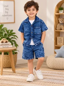 Boys Denim 3 Piece Clothing Set